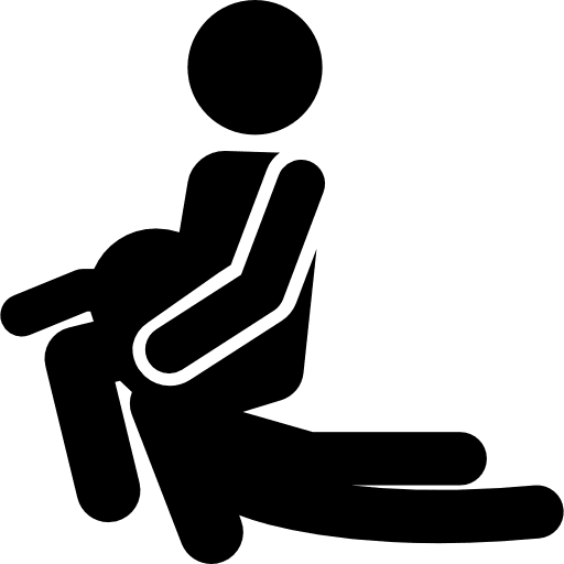 Two persons fighting silhouettes sport fight multisports icon