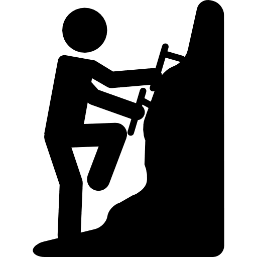 Climbing silhouette silhouette climb climbing icon