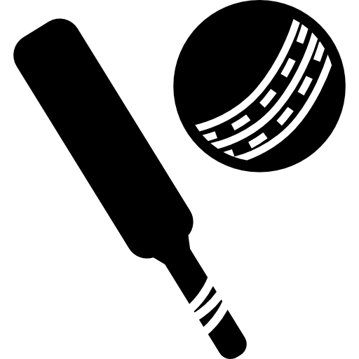 Criquet ball equipment sportive multisports icon