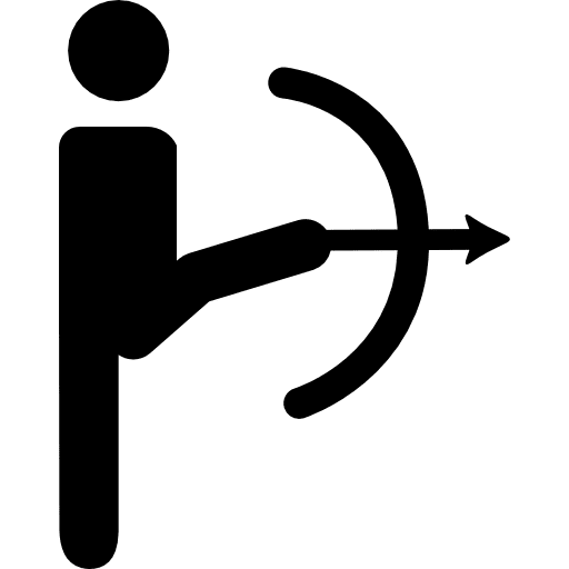 Paralympic shooting with arch sport arch paralympic icon