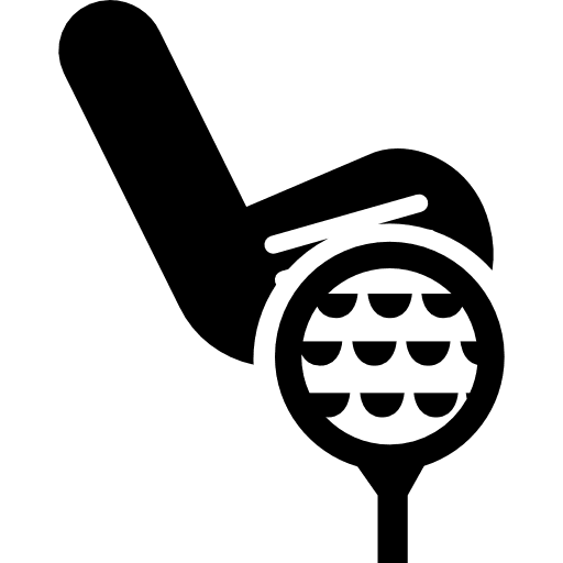 Golf ball multisports sportive golf icon