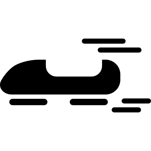 Olympic bobsleigh moving silhouette silhouette sports animate icon