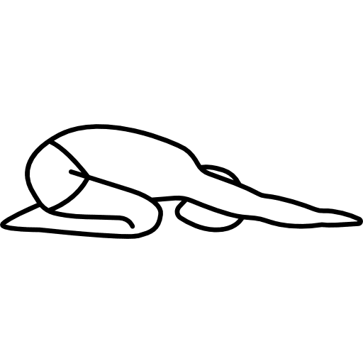 Man on his knees stretching side view relaxing praying excercise icon Man on his knees stretching side view relaxing praying excercise icon