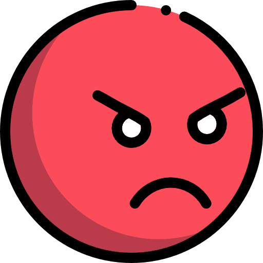 Angry angry anger feelings icon