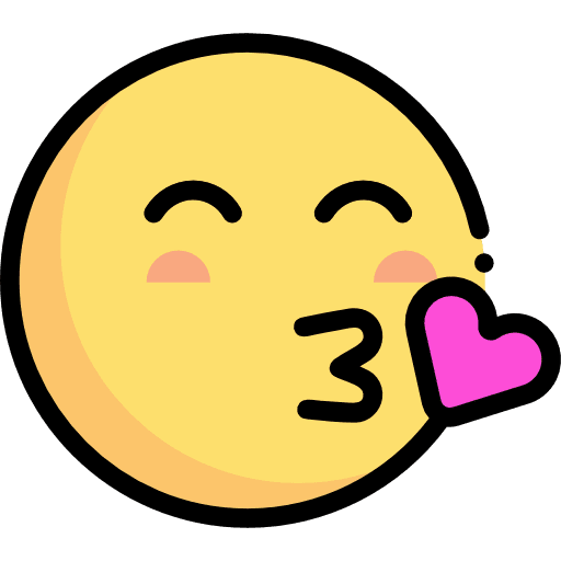 Kiss kiss emoji emoticons icon