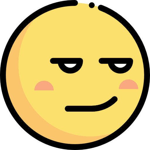 Smirking smileys smirking emoji icon