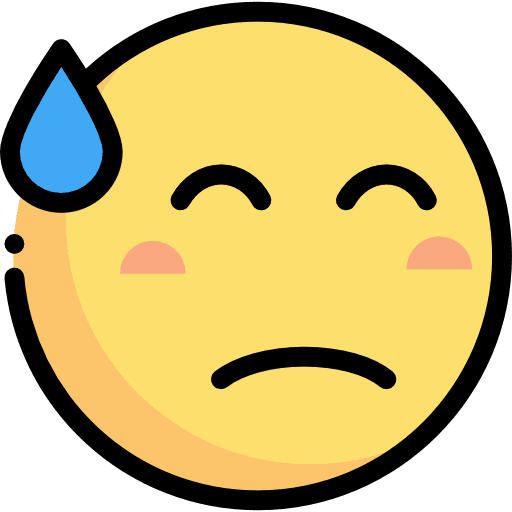 Sweat feelings emoji emoticons icon