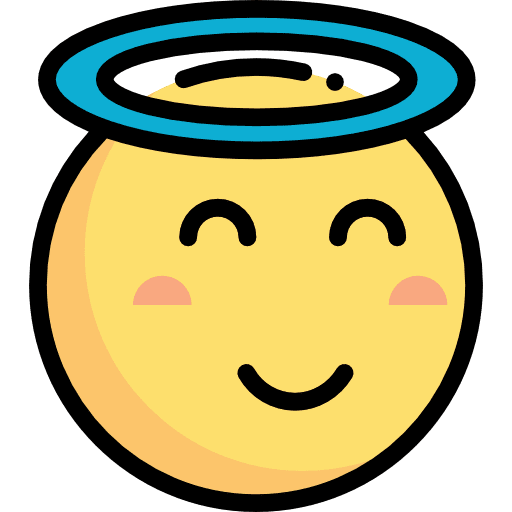 Angel feelings angel emoji icon