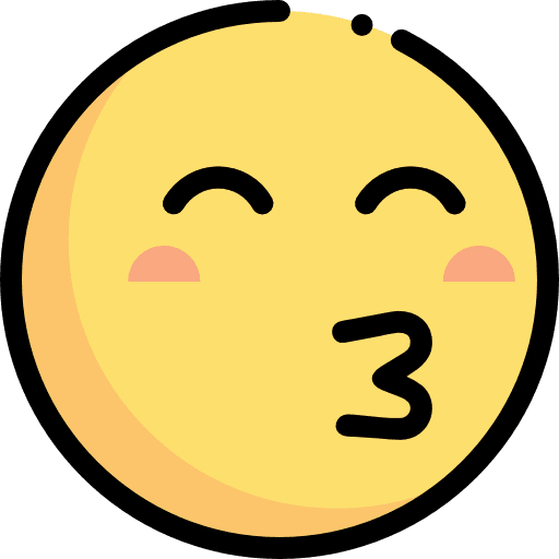 Kiss emoticons smileys emoji icon