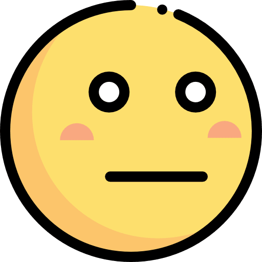 Neutral neutral smileys feelings icon