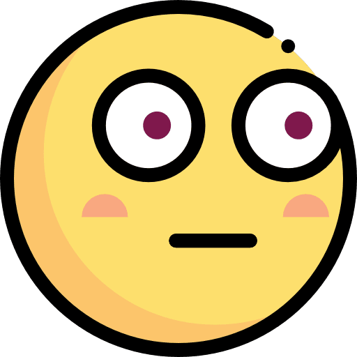 Flushed feelings smileys emoji icon