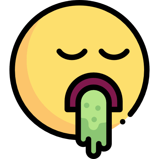 Vomiting feelings vomiting emoticons icon