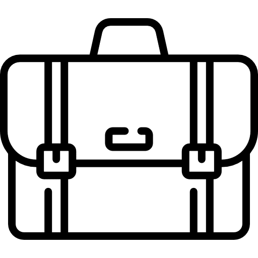 Briefcase travel portfolio briefcase icon