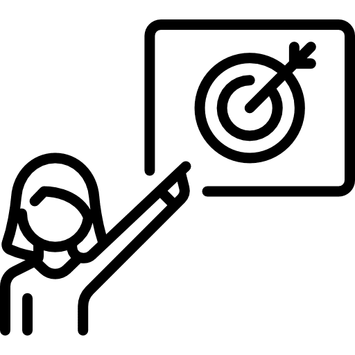 Goal archery archer seo and web icon