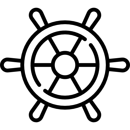 Helm ship transport boat icon