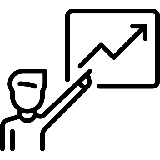 Profits stats profits business and finance icon