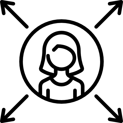 Manager profession woman occupation icon