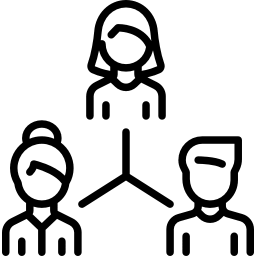 Teamwork seo and web personnel networking icon