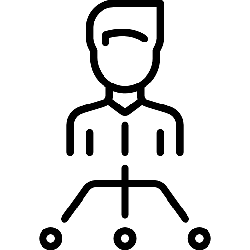 Boss head administrator people icon