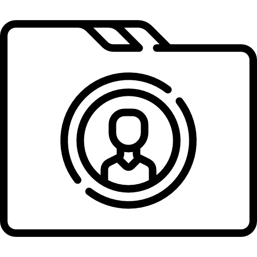 Folder interface office material storage icon