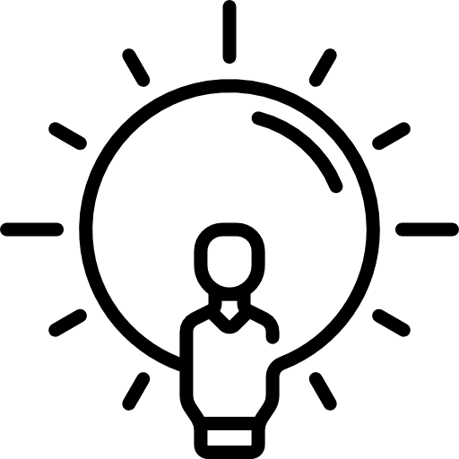 Idea technology seo and web invention icon