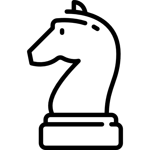 Strategy piece horse sports icon