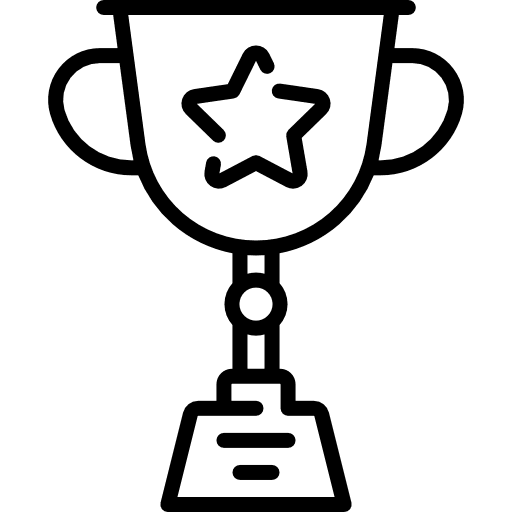 Trophy cup winner sports and competition icon