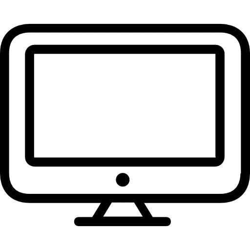 Screen technology electronics monitor icon Screen technology electronics monitor icon