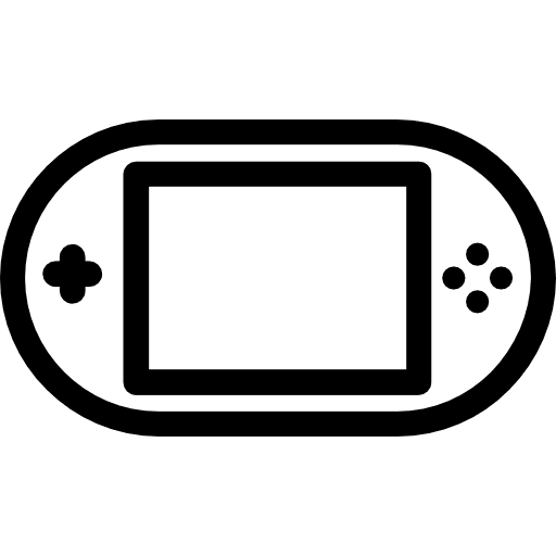 Console electronic gaming portable icon Console electronic gaming portable icon