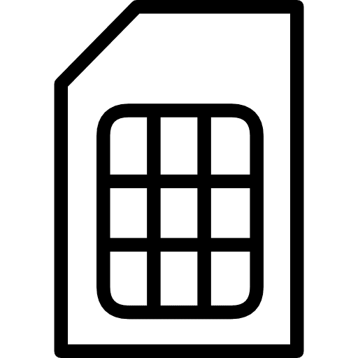 Sim card mobile phone chip phone icon Sim card mobile phone chip phone icon