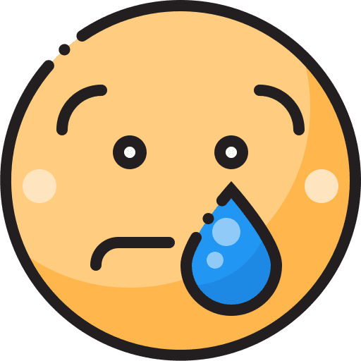 Crying expressions unhappy crying icon