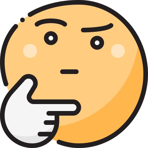 Thinking expressions face unhappy icon