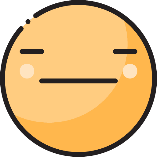 Expressionless emotion feelings emoji icon Expressionless emotion feelings emoji icon