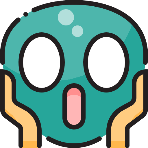 Screaming smileys face smiley icon Screaming smileys face smiley icon