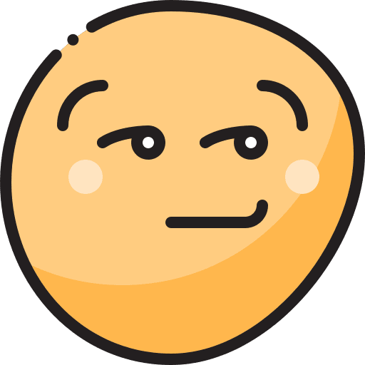 Smirking smileys feelings face icon Smirking smileys feelings face icon