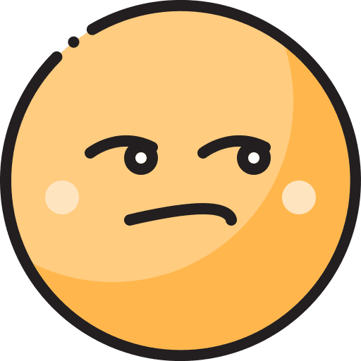 Unamused emoticons face feelings icon Unamused emoticons face feelings icon