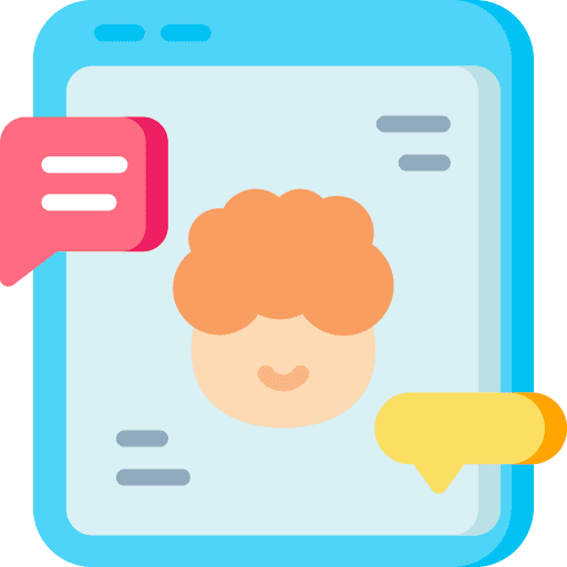 Kid communications avatar social media icon Kid communications avatar social media icon