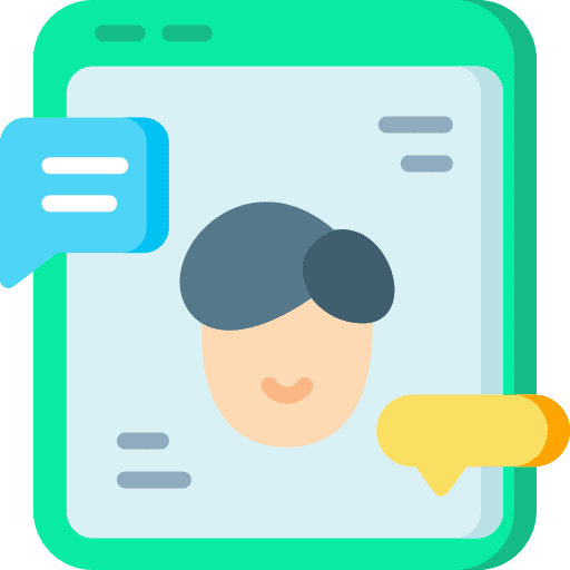 Adult people speech bubble message icon Adult people speech bubble message icon