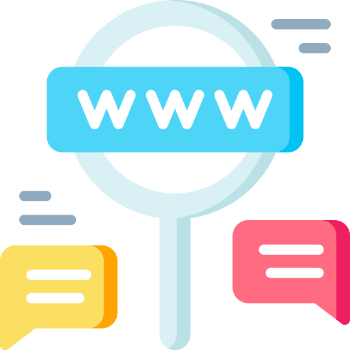 Search comment social media url icon Search comment social media url icon