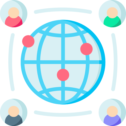 Social network communications world social media icon Social network communications world social media icon