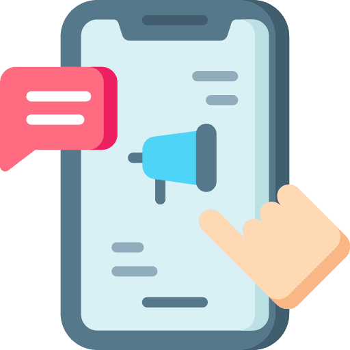 Tap marketing advertising speaker icon Tap marketing advertising speaker icon