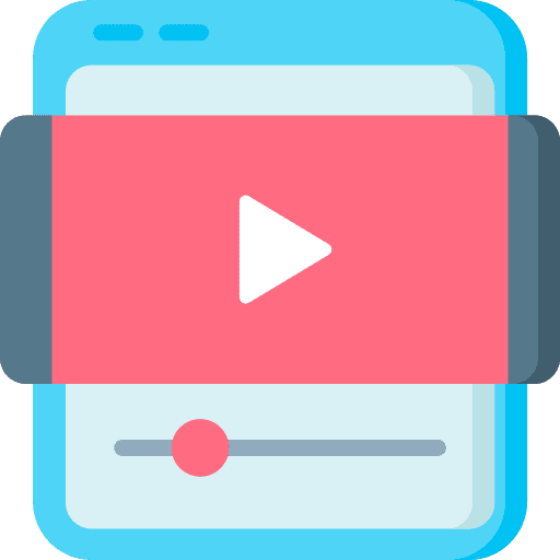 Video player browser social media play button icon Video player browser social media play button icon