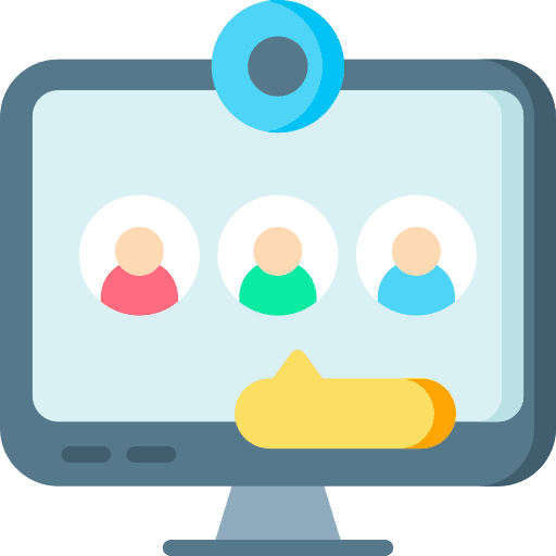 Video conference video conference video call discussion icon Video conference video conference video call discussion icon