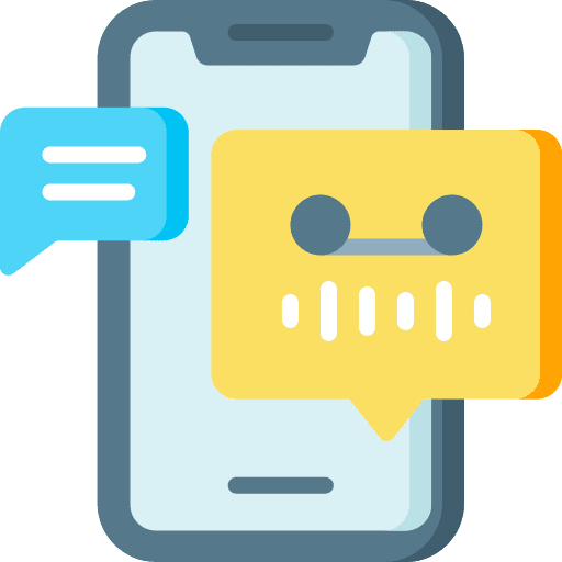 Voice message communications smartphone message icon Voice message communications smartphone message icon