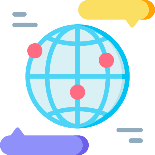 Worldwide communications social network social media icon Worldwide communications social network social media icon