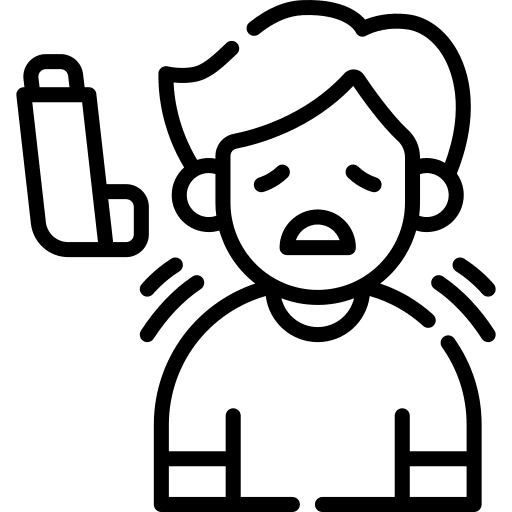 Asthma healthcare and medical illness inhaler icon Asthma healthcare and medical illness inhaler icon