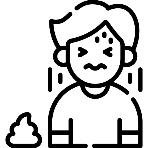 Diarrhoea stomach flu symptom feces icon Diarrhoea stomach flu symptom feces icon