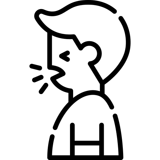 Dry cough sick dry cough symptom icon Dry cough sick dry cough symptom icon