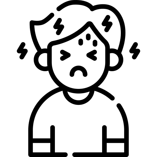 Headache pain man healthcare and medical icon Headache pain man healthcare and medical icon