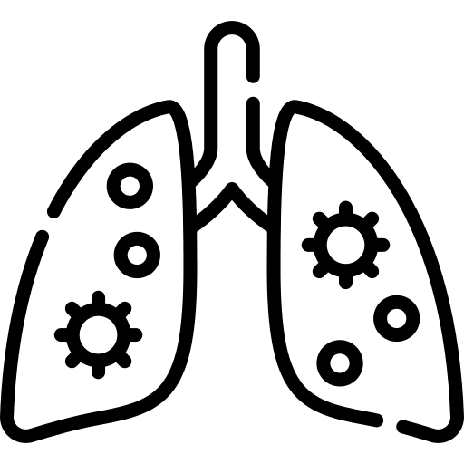 Infected infected respiratory system lungs icon Infected infected respiratory system lungs icon